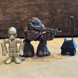 Star Wars Galactic Heroes Chewbacca & Death Star Droid and Mouse Droid 2009